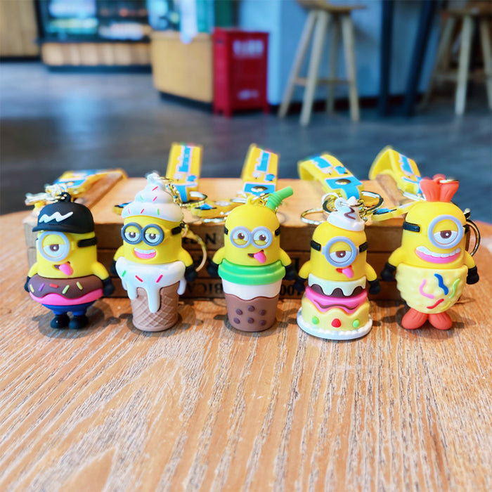 Wholesale Cartoon Creative Keychain Exquisite 3D Doll Backpack Pendant Accessories