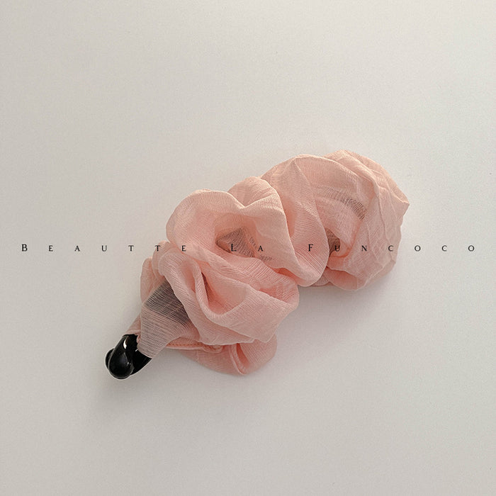 Wholesale Pleated Vertical High Ponytail Hairpin Banana Clip Elegant Summer Hairpin