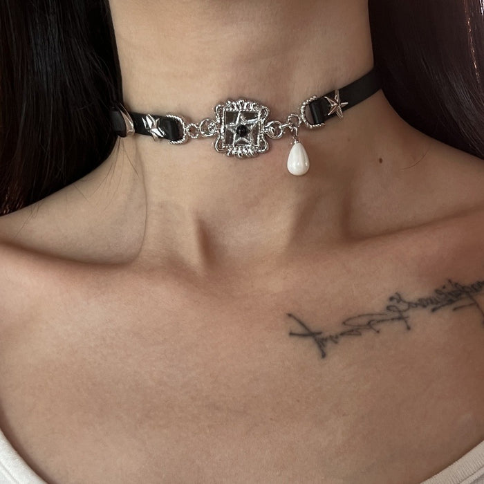 Wholesale Vintage black and white belt collar necklace necklace necklace