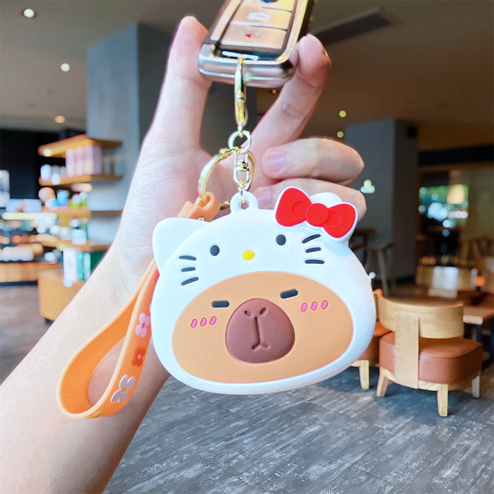 Wholesale Creative cross-dressing Sanrio coin purse keychain cute girl backpack pendant accessories small gifts