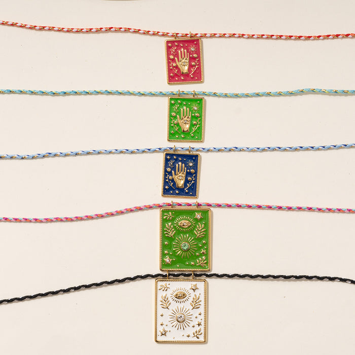 Wholesale Personalized Devil's Eye Necklace Retro Exaggerated Stainless Steel Necklace