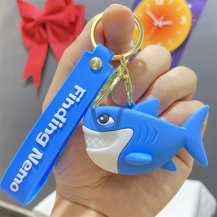 Wholesale Cute PVC Cartoon Ocean Animal Keychains