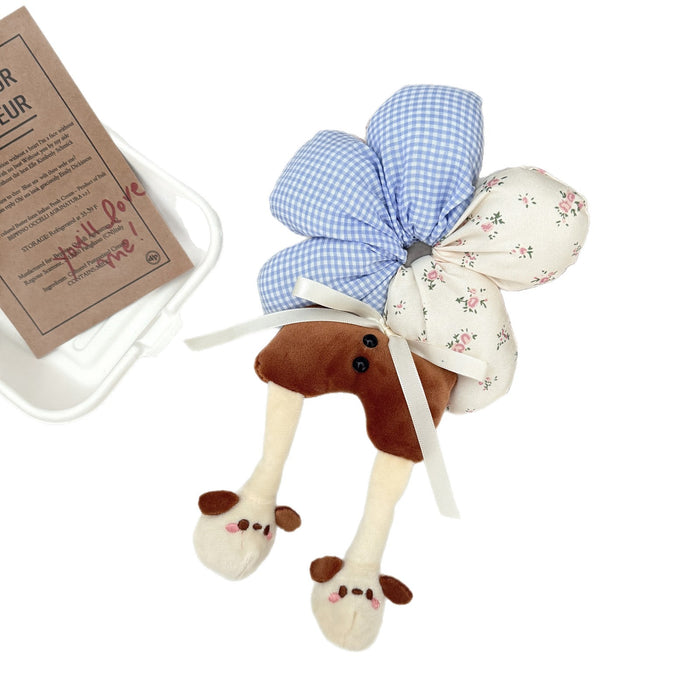 Wholesale Cute Butt Flower Hair Scrunchies