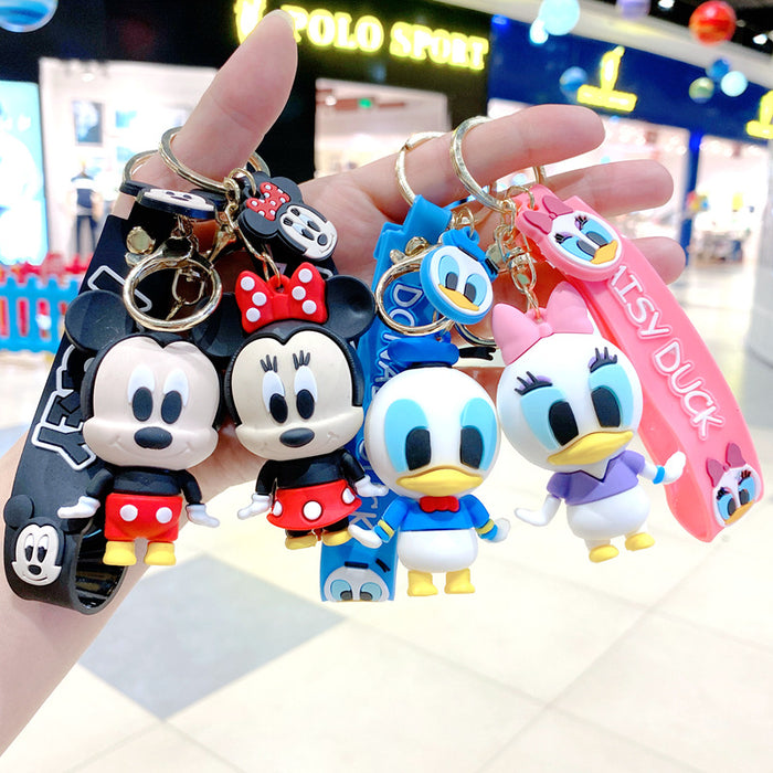 Wholesale cartoon keychain, car keychain, backpack pendant, doll