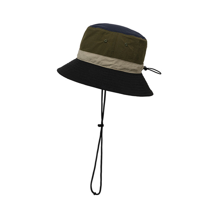 Wholesale Sunscreen hat, drawstring fisherman hat, straight tube storage, foldable crossbody bag, basin hat