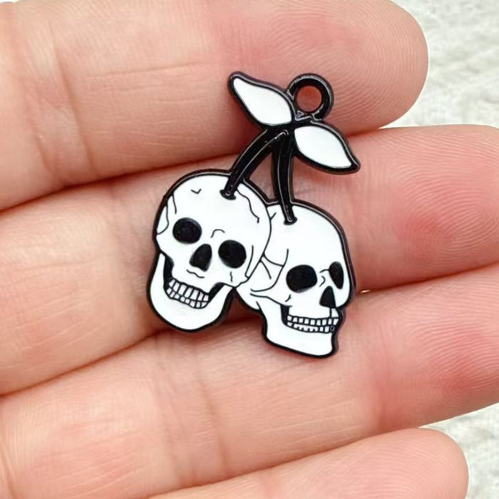 Wholesale 10pcs  Series DIY Festival Decorations Witch Pendant Tombstone Hair Tie Spray-Painted Pumpkin Hanging Ornament