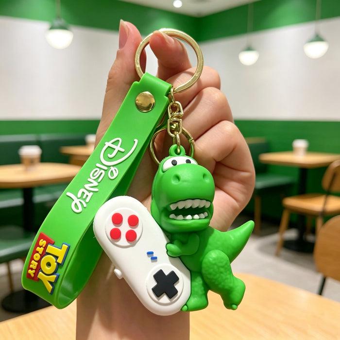 Wholesale Silicone PVC Cartoon Space Ranger Keychain Gift Bag Charm MOQ≥50