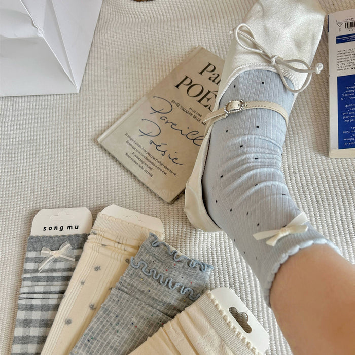 Wholesale New mid length socks, niche original pile socks