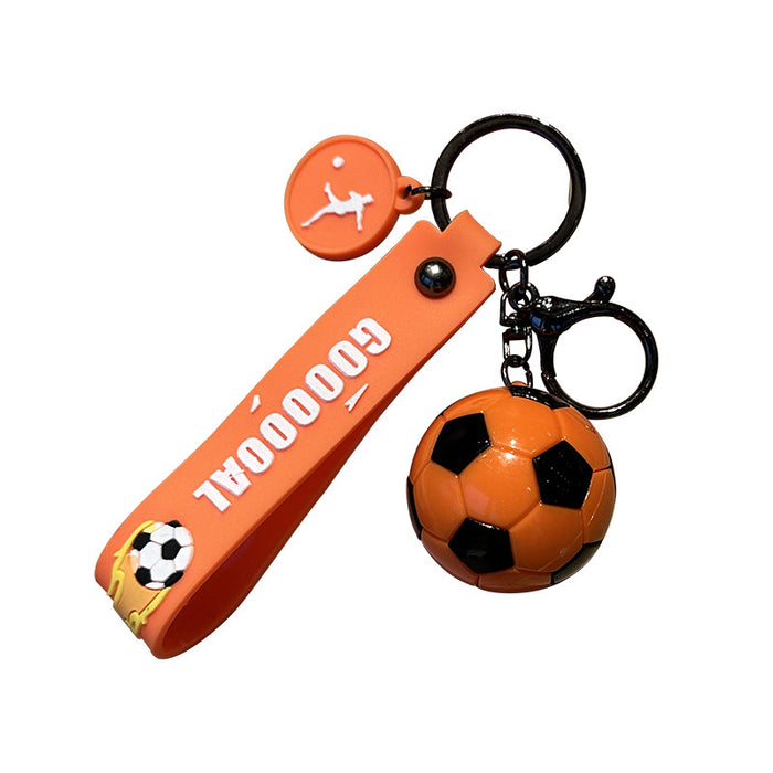 Wholesale Simulated Mini Football Keychain Football Match Souvenir Gift Acrylic Backpack Pendant