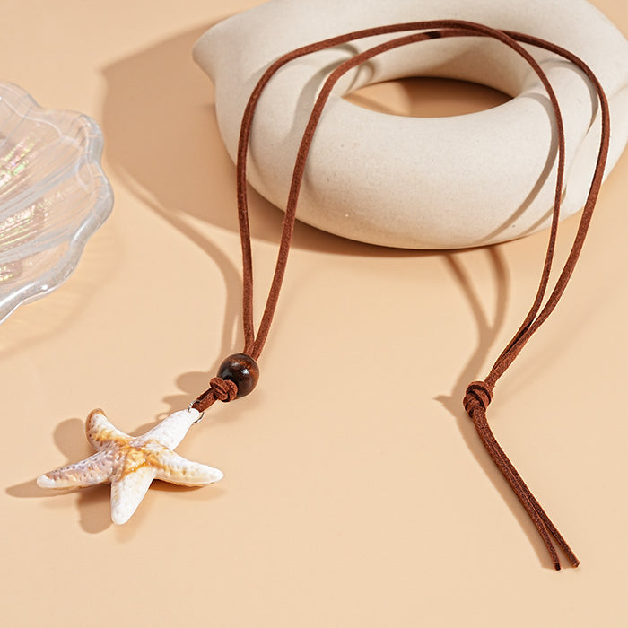 Wholesale Starfish, Conch, Scallop, Clavicle, Necklace, Fashion, Personality, Niche, Temperament, Haute Couture, Female