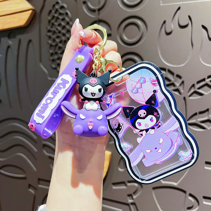 Wholesale Creative Card Set Keychain Cute Cartoon Keychain Student Bag Pendant