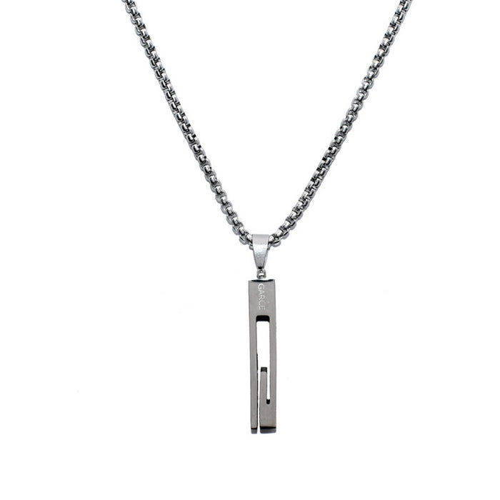Wholesale Titanium Steel Small Long Necklace JDC-NE-DanYuan005