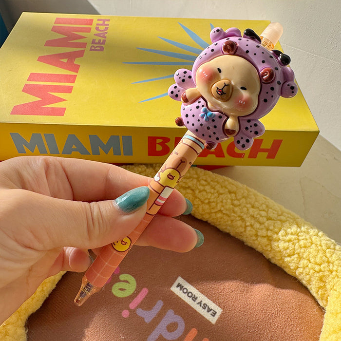 Wholesale Little Bear retractable gel pen smooth writing and quick drying