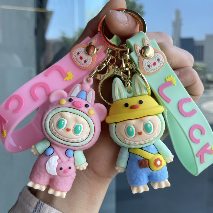 Wholesale Small Sheep Keychain Bag Pendant Doll Grabbing Machine Cartoon Doll Couple Small Gift