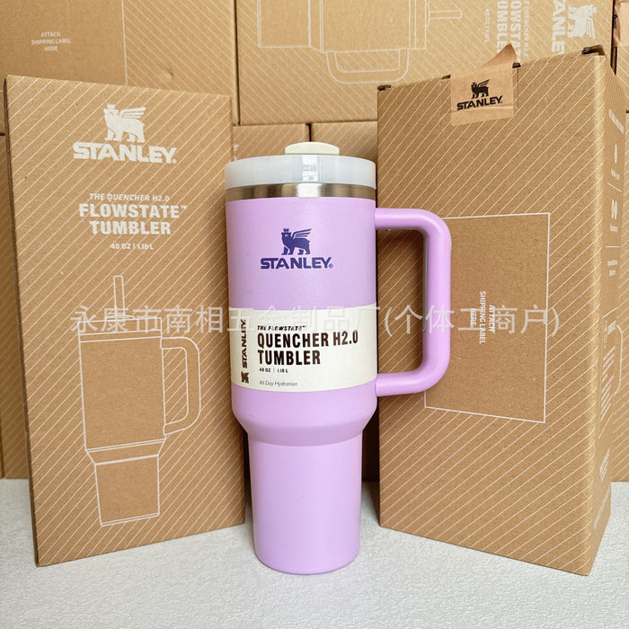 Wholesale 40oz giant straw cup,  car-friendly stainless steel large capacity ice bullies cup