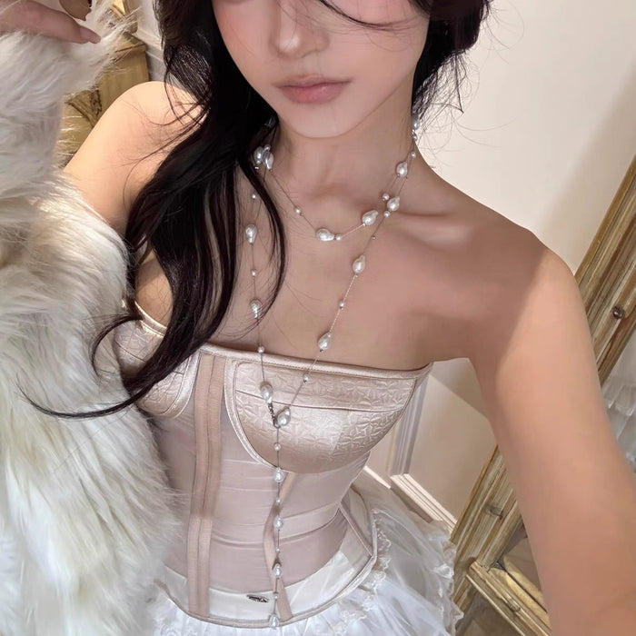 Wholesale Imitation Pearl Necklace for Women, Clavicle Chain, Accessible Luxury, Niche Elegant Necklace