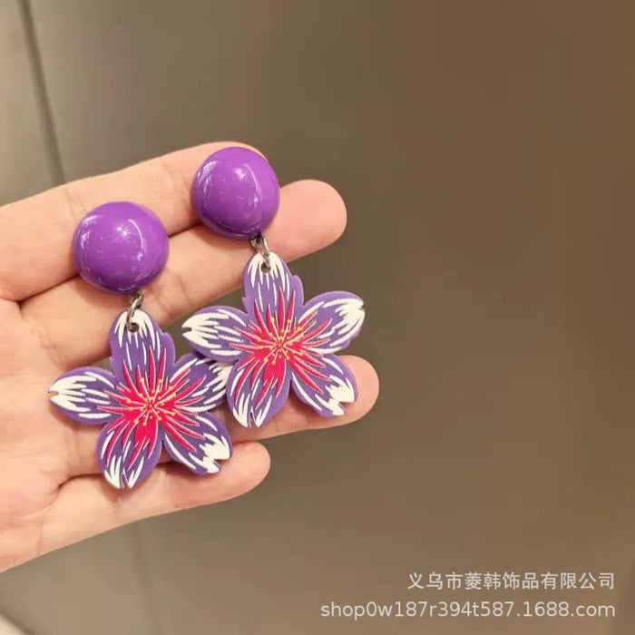 Wholesale Handmade silver needle versatile butterfly earrings