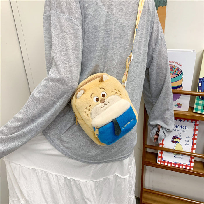 Wholesale Backpack Plush Bag Cartoon Doll Children' s Crossbody Bag