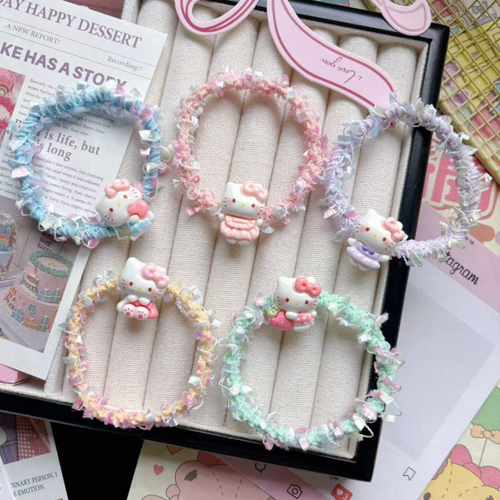 Wholesale Cartoon Bow Kt Hair Ribbon Hair Rope Gift Cute Headband Hair Accessories