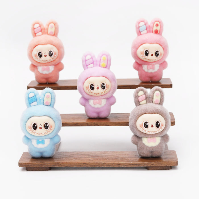 Wholesale flocked apron,  cute bunny accessories  keychain