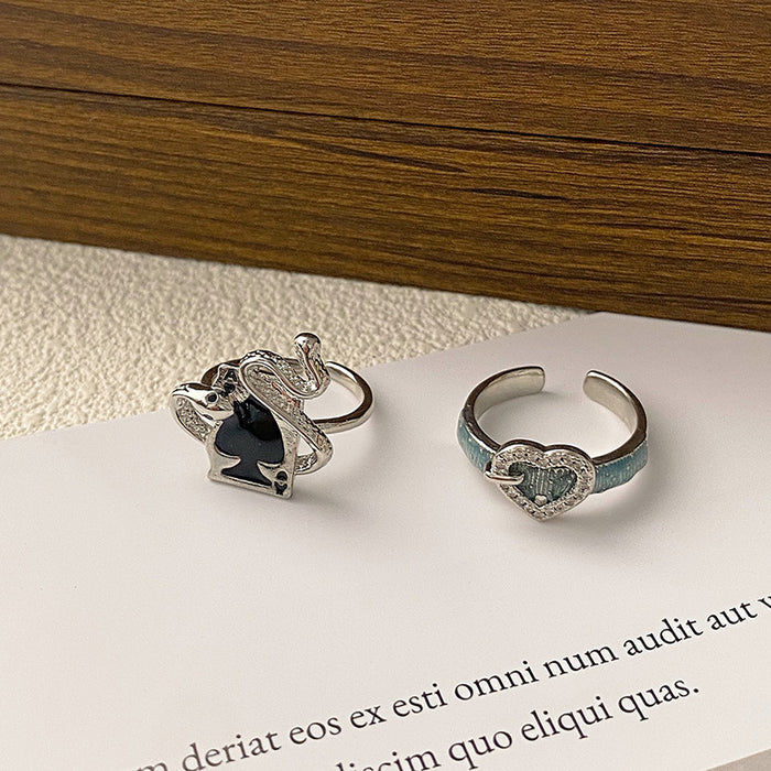 Wholesale Retro love ring, niche neutral versatile temperament, index finger ring