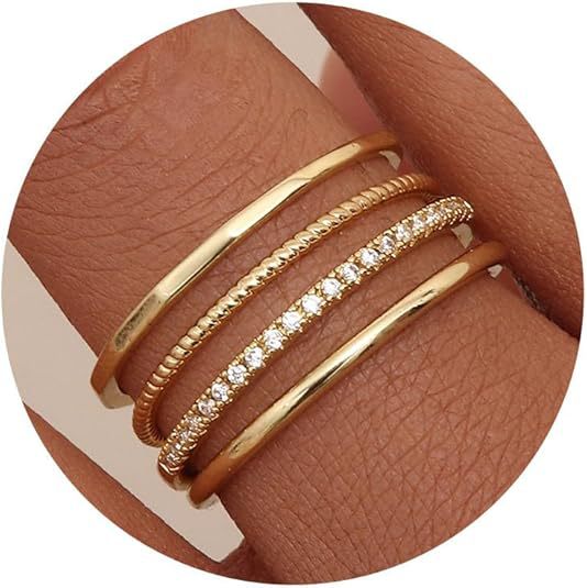Wholesale Ring fashion personality light luxury niche design exquisite index finger ring gold simple plain circle