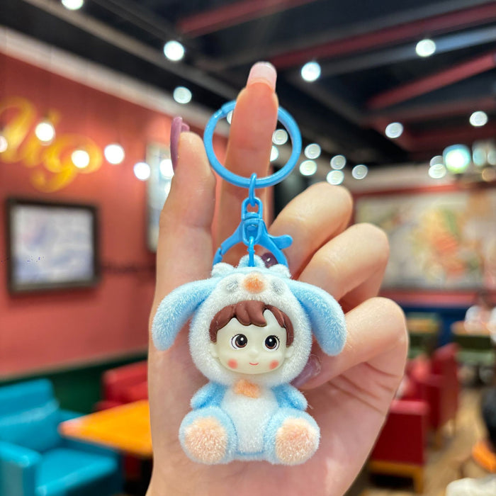 Wholesale Cute Flower Blossom Demon Special Bright Keychain Student Backpack Hanging Couple Car Key Chain Small Gift