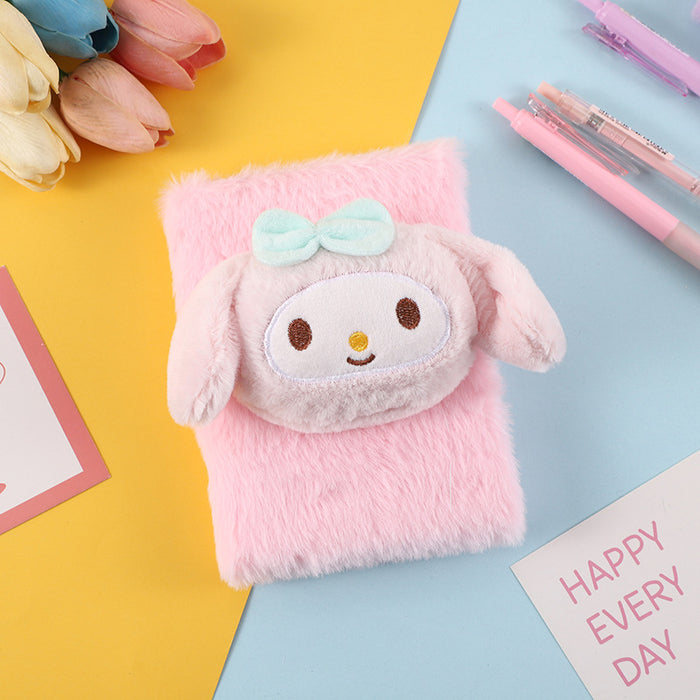 Wholesale Cartoon Doll Plush Notebook,  Cute and Good-Looking Student Notepad,  Plush Handmade Notebook