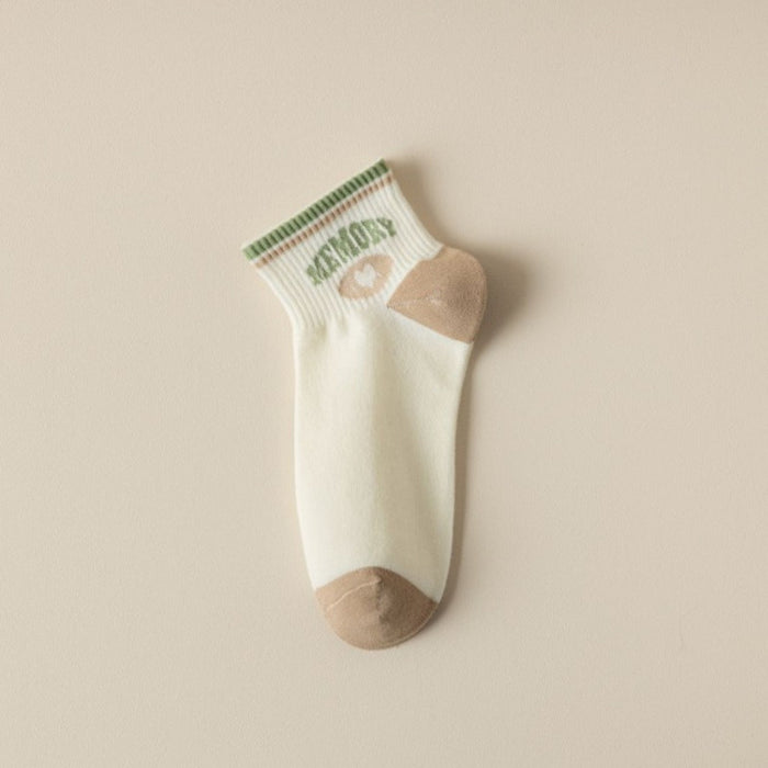 Wholesale Combed cotton short tube women's socks with new rolled edge and loose mouth socks