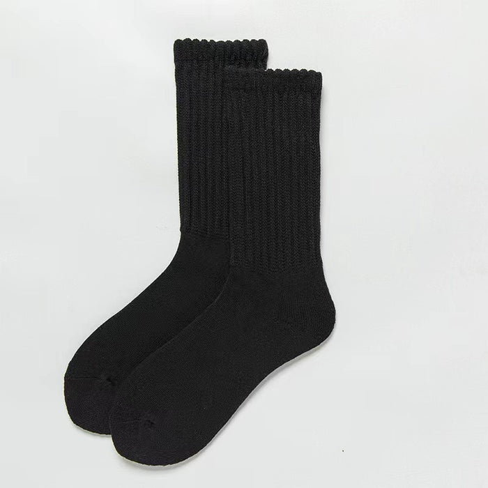 Wholesale Stacked Socks Trendy Simple Mid Socks Long Socks