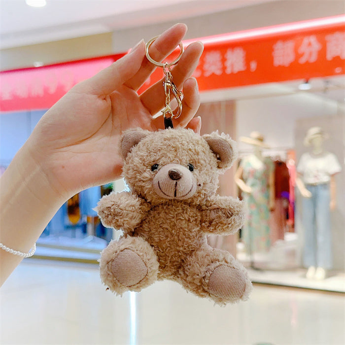 Wholesale Cartoon Plush Bear Keychain Cute Doll Pendant Car Key Chain