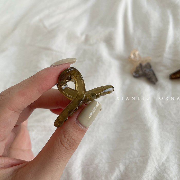 Wholesale Mini small size clip side bangs plate hairpin jelly color Net red half tie