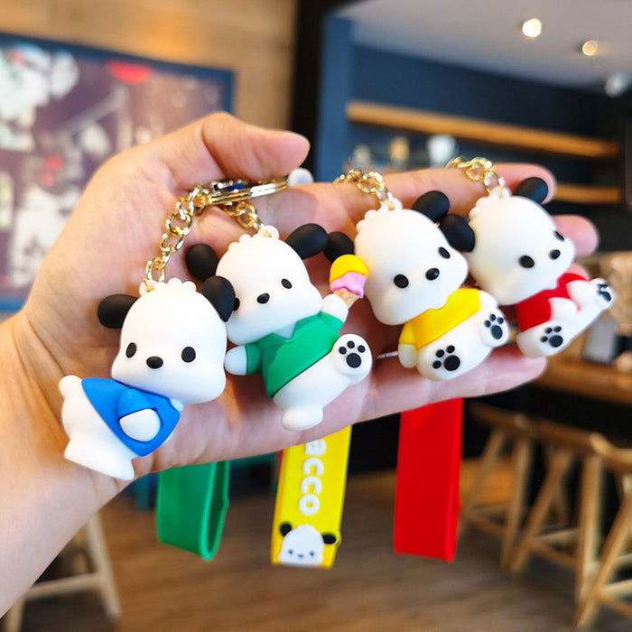 Wholesale Cartoon Silicone Doll Keychain JDC-KC-Tingm290