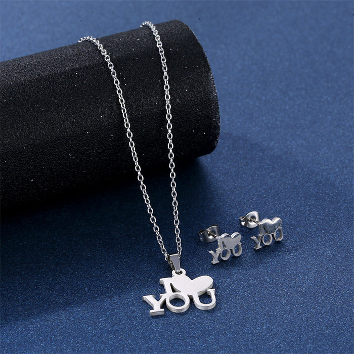 Wholesale stainless steel heart necklace JDC-NE-MingM008