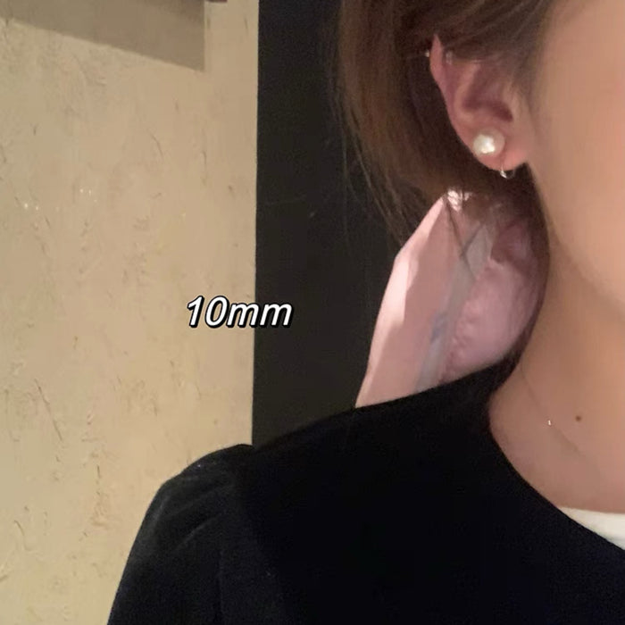 Wholesale Pearl earrings, silver needles, ear clips