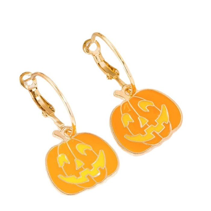 Wholesale Pumpkin Earrings Halloween Personality Party Earrings