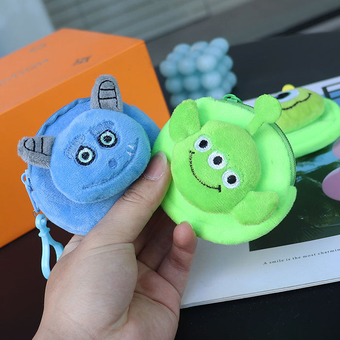 Wholesale Cute One Eyed Monster Plush Earphone Bag Coin Purse Trendy Fashion Accessory Gift