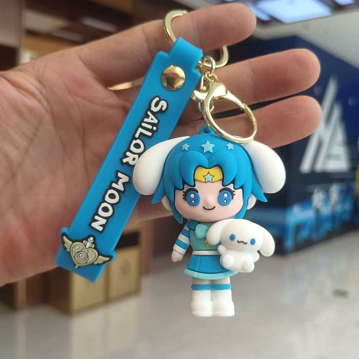 Wholesale Cartoon Silicone Doll Keychain JDC-KC-KuangK045