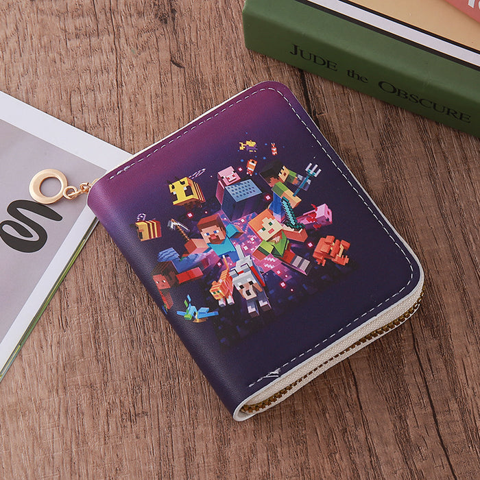 Wholesale Zipper Short PU Leather Cartoon Wallet