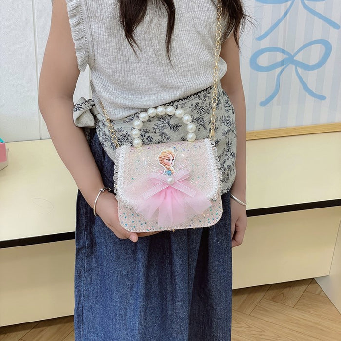 Wholesale  Kidsren's Bag Little Girl Pearl Chain Bag Handbag Shoulder Crossbody Coin Purse