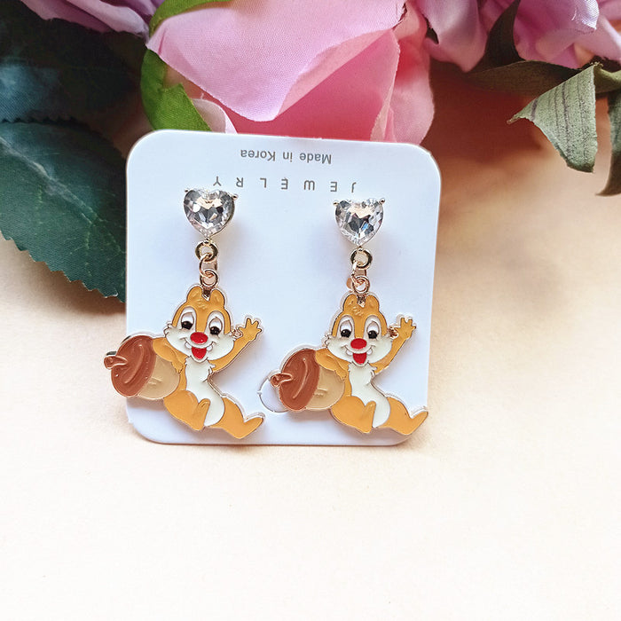 Wholesale Cute Cartoon Alloy Earrings JDC-ES-Xiaox006