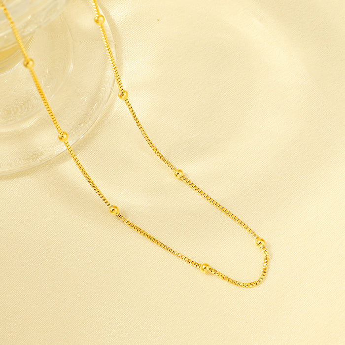 Wholesale M-clasp snake bone chain necklace/ choker,  versatile clavicle titanium steel chain