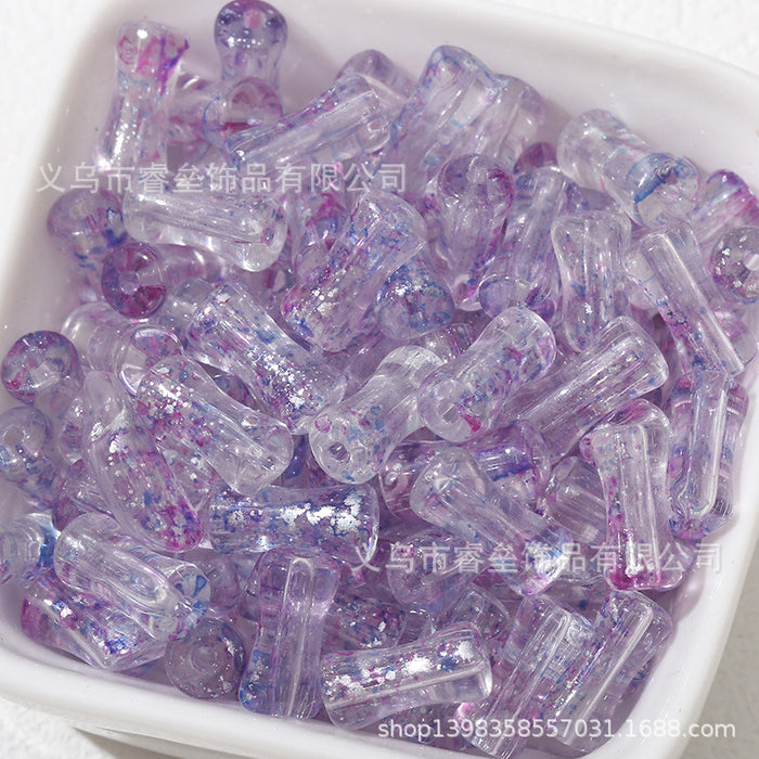 Wholesale 50pcs Bamboo Joint Glass Loose Beads 6mm
