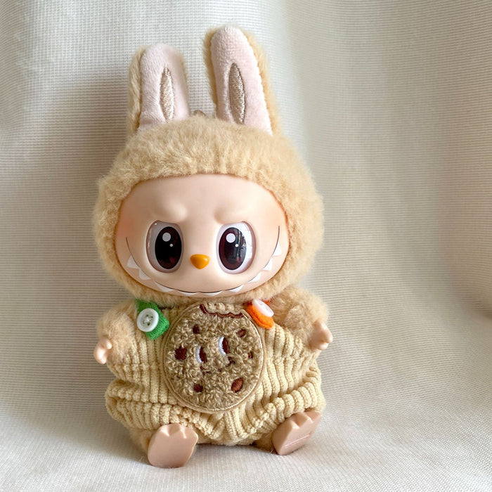 Wholesale Plush Doll Pendant Orange Overalls Little Yellow Hat Best-Selling Cartoon Doll Clothes Internet Celebrity Versatile Clothes