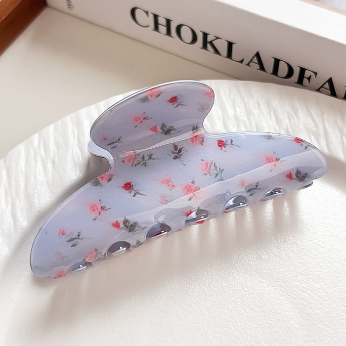 Wholesale PVC Plaid Claw Hair Clip - Retro Fashion Accessory