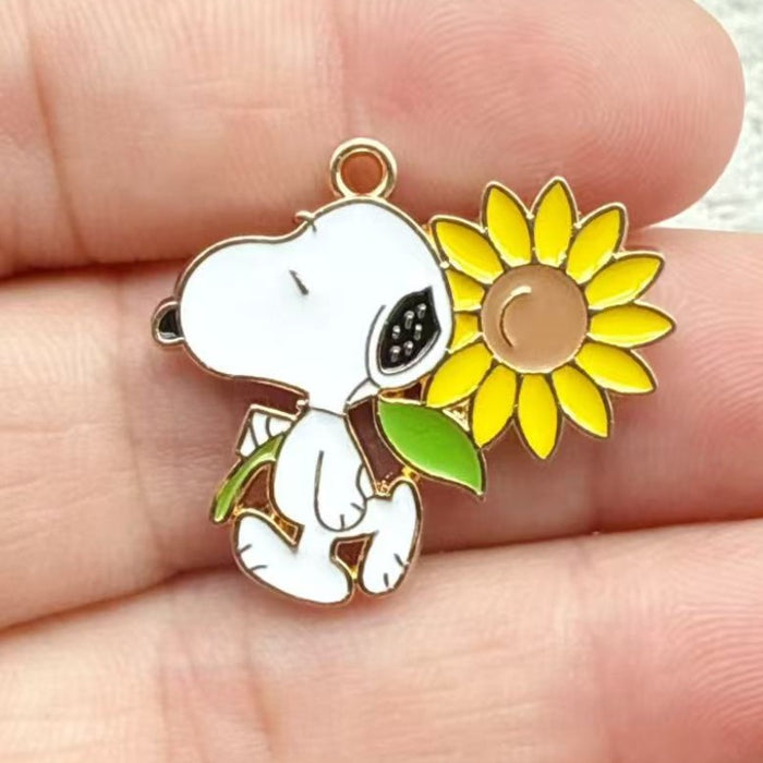Wholesale 10 PCS Cute and able cartoon-style alloy enamel DIY Charms