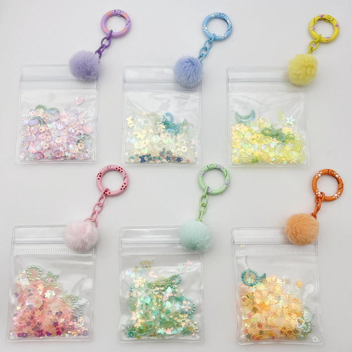 Wholesale transparent thick cute key chain pendant accessories