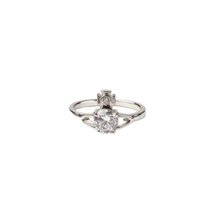 Wholesale Four-Prong Large Diamond Saturn Ring