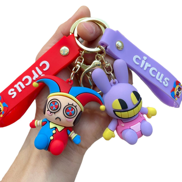 Wholesale Magical Digital Circus Keychain Doll Pendant