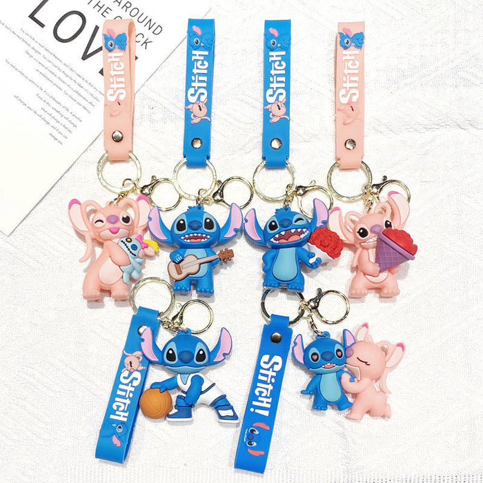 Wholesale Creative cartoon keychain, cute campus style keychain